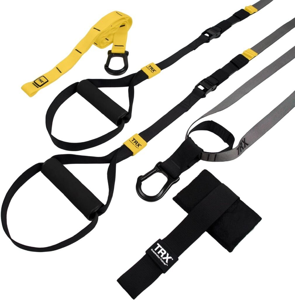 TRX GO Suspension Trainer System, Full-Body Workout for All Levels  Goals, Lightweight  Portable, Fast, Fun  Effective Workouts, Home Gym Equipment or for Outdoor Workouts, Grey