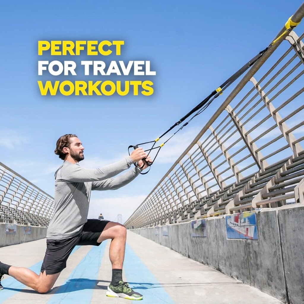 TRX GO Suspension Trainer System, Full-Body Workout for All Levels  Goals, Lightweight  Portable, Fast, Fun  Effective Workouts, Home Gym Equipment or for Outdoor Workouts, Grey